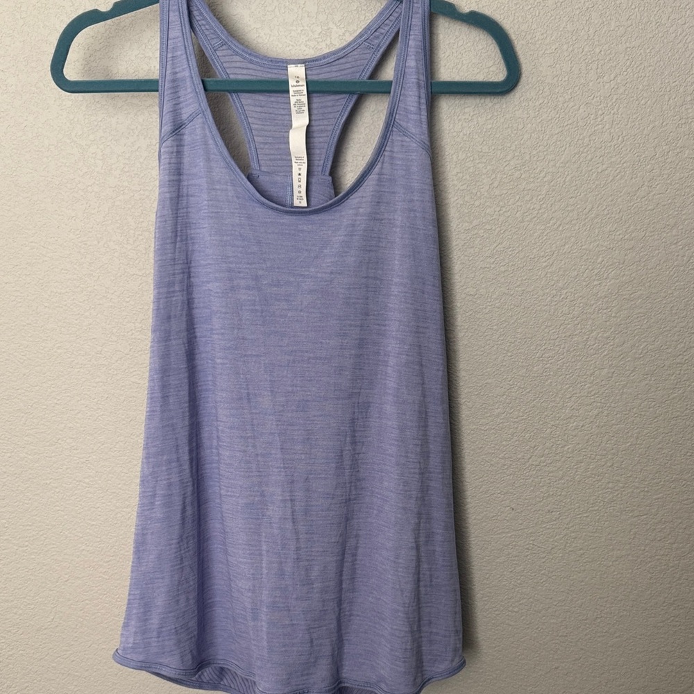 Lululemon Essential Tank - Size 10 Heathered Iron Purple